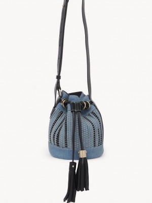 Chloe Vicki Small Bucket Mini Bags Blå | CHE-SR14748