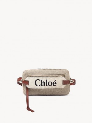 Chloe Woody Belt Crossbody Väska Bruna | CHE-SR13607