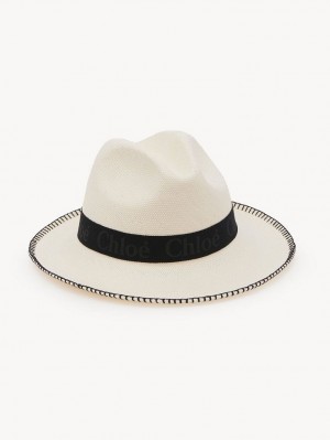 Chloe Woody Panama Hatt Vita | CHE-SR14498