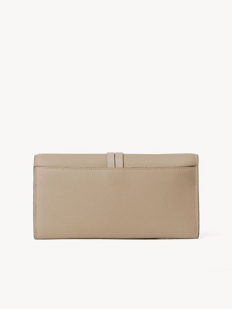 Chloe Alphabet With Flap Stor Plånbok Bruna | CHE-SR14306