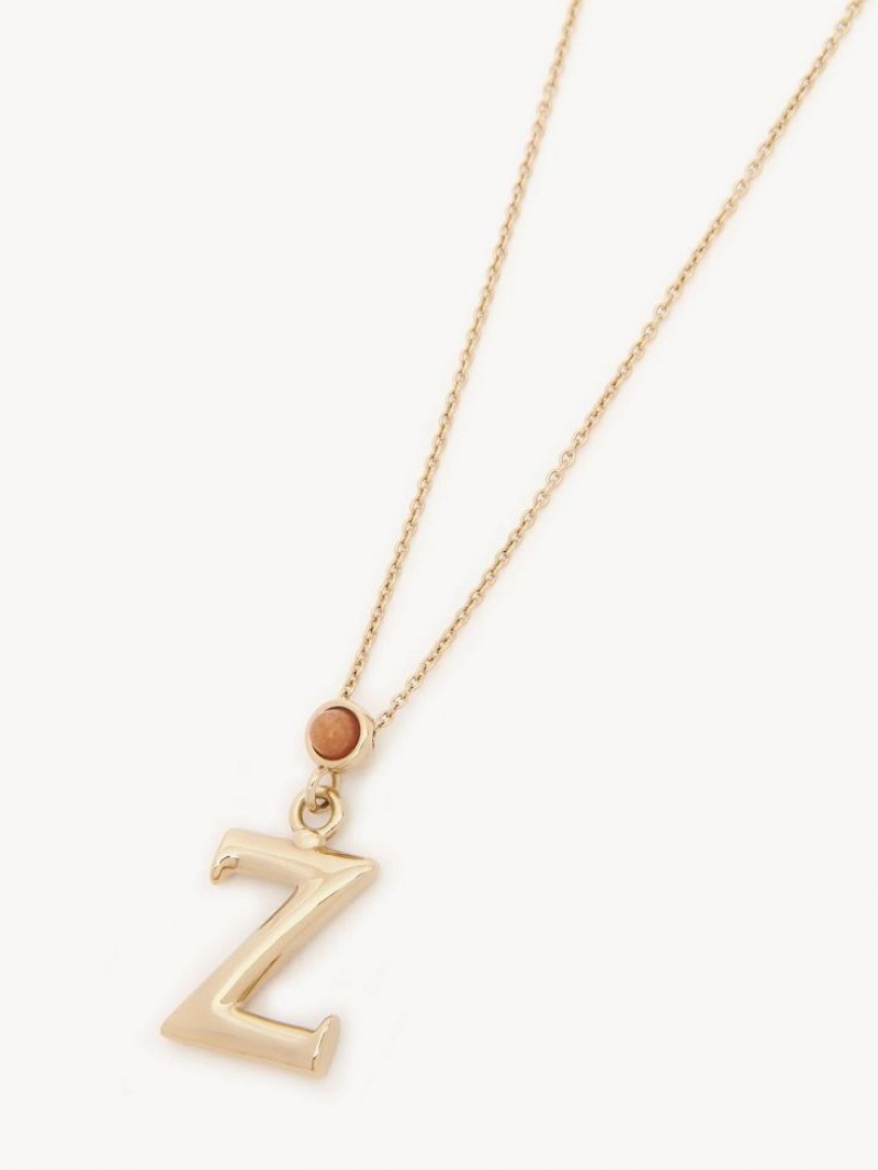 Chloe Alphabet With Pendant Halsband Guld | CHE-SR14330