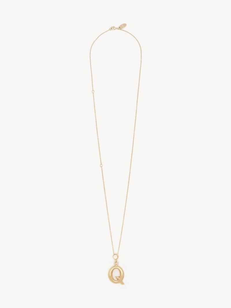 Chloe Alphabet With Pendant Halsband Guld | CHE-SR14339