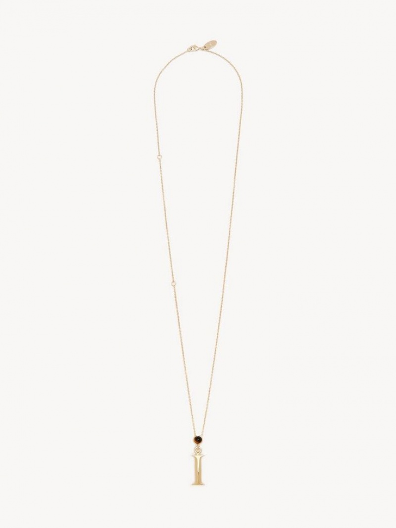 Chloe Alphabet With Pendant Halsband Guld | CHE-SR14347