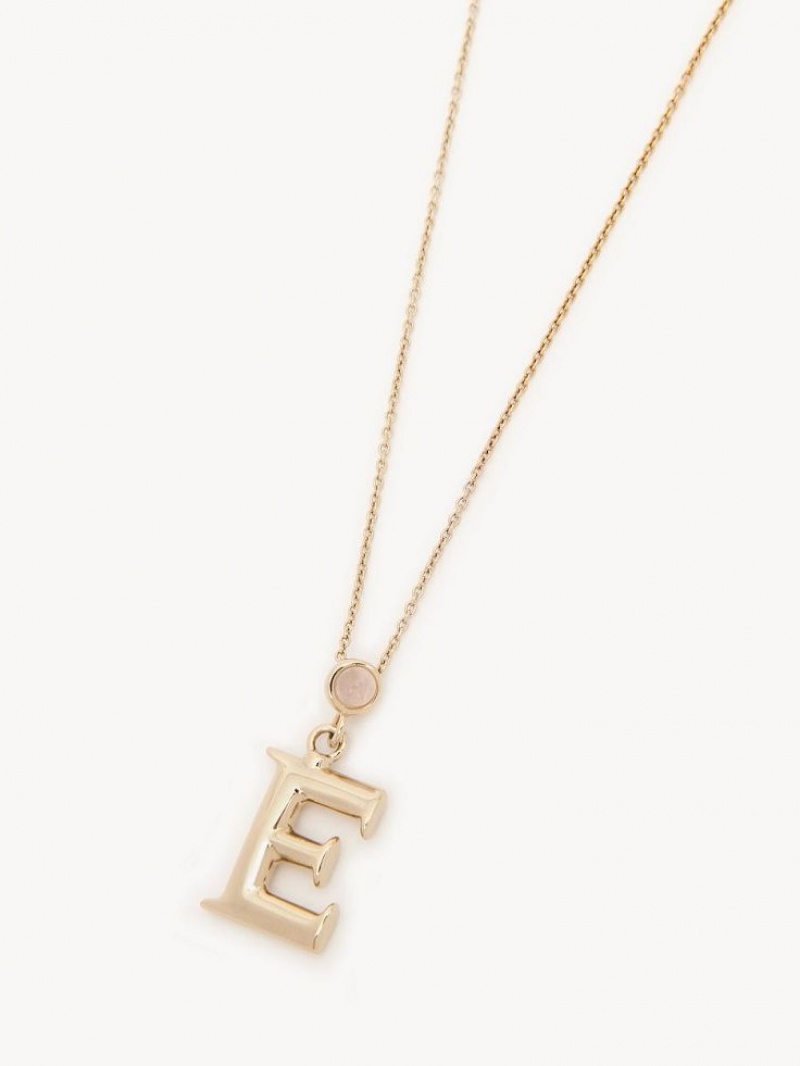 Chloe Alphabet With Pendant Halsband Guld | CHE-SR14351