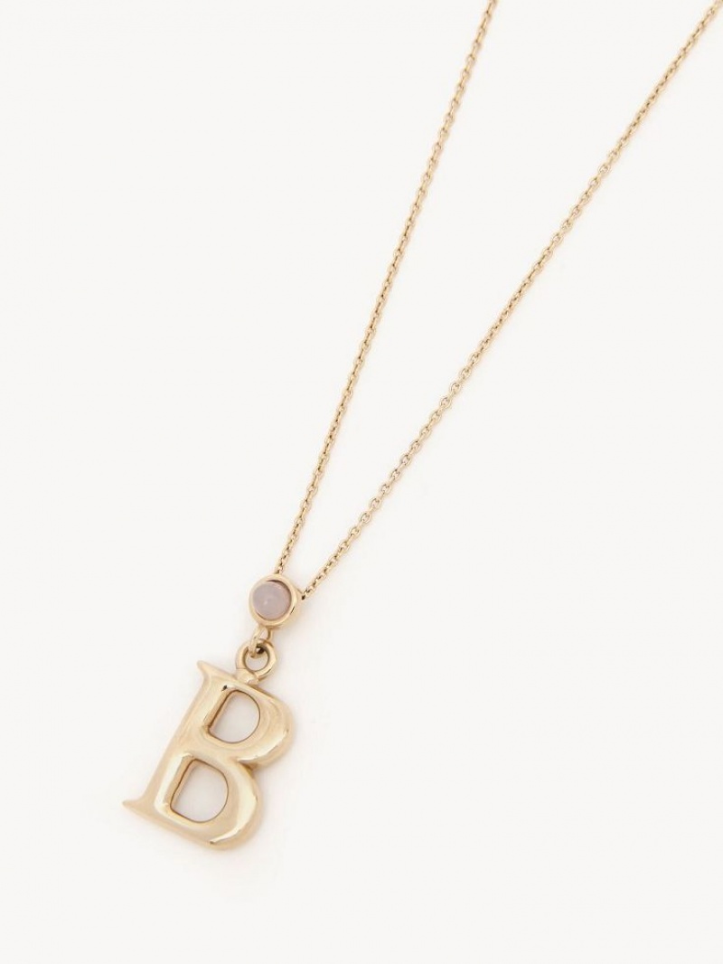 Chloe Alphabet With Pendant Halsband Guld | CHE-SR14422