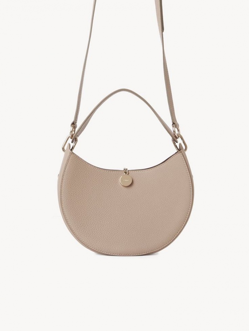 Chloe Arlène Small Hobo Crossbody Väska Beige | CHE-SR13575