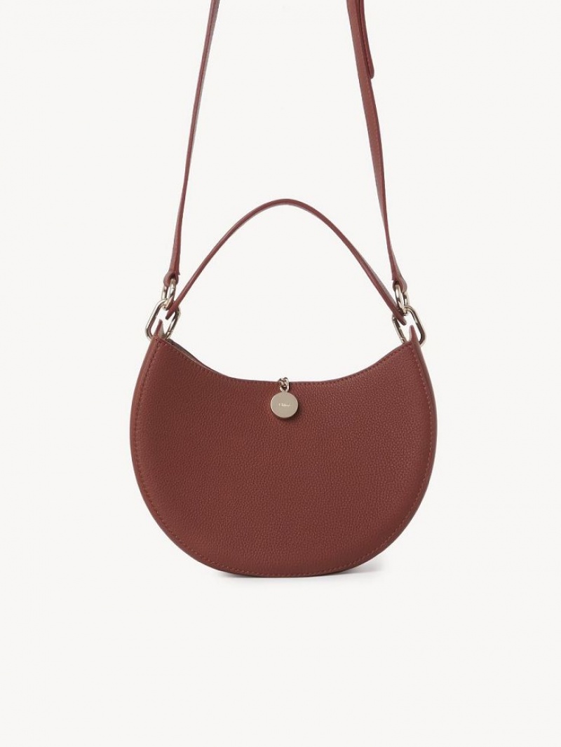 Chloe Arlène Small Hobo Crossbody Väska Bruna | CHE-SR13604