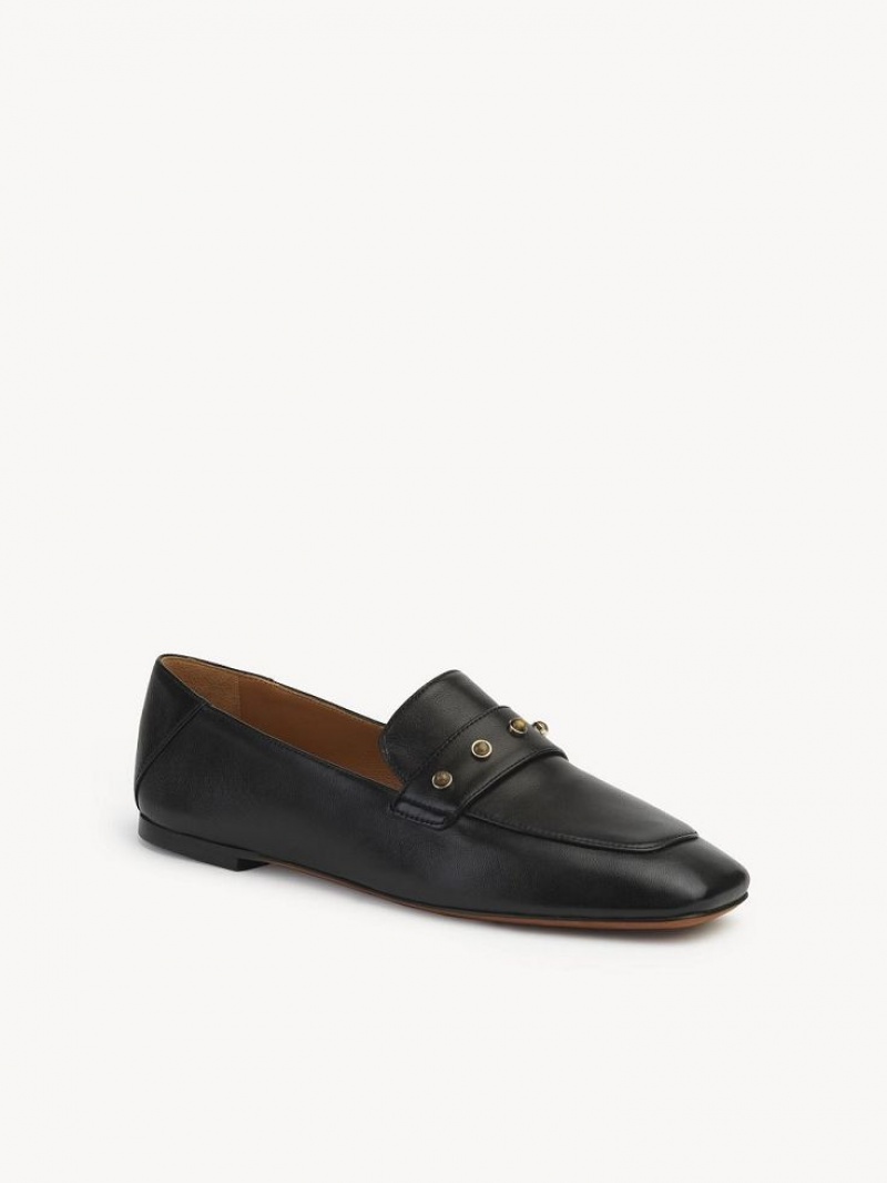 Chloe Aurna Low-heel Loafer Svarta | CHE-SR14246