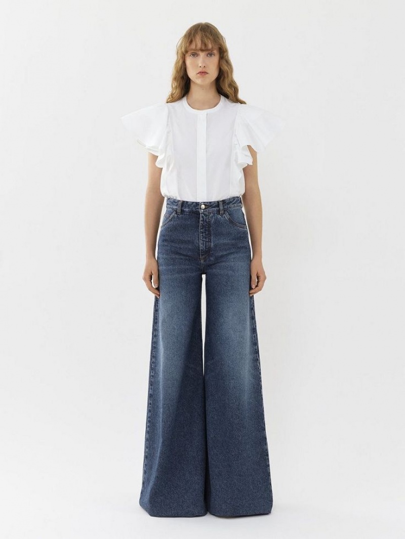 Chloe Breda Rave Jeans Blå | CHE-SR13985