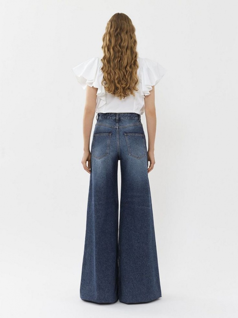 Chloe Breda Rave Jeans Blå | CHE-SR13985