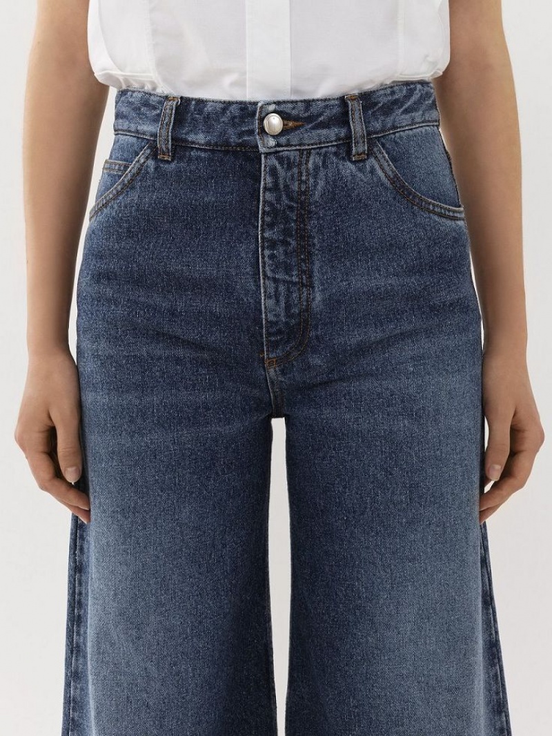 Chloe Breda Rave Jeans Blå | CHE-SR13985