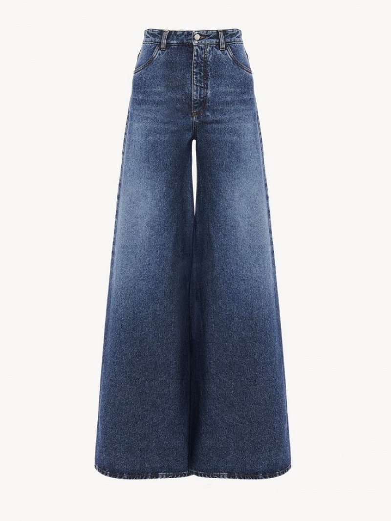 Chloe Breda Rave Jeans Blå | CHE-SR13985