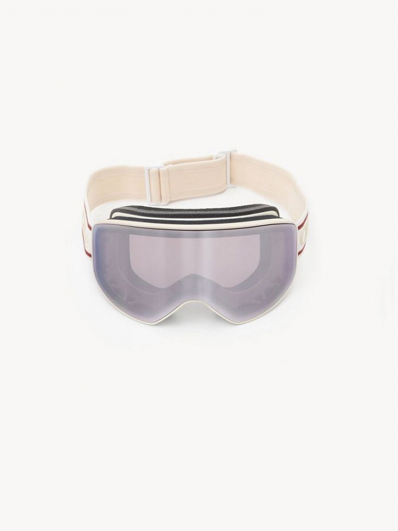 Chloe Cassidy Ski Goggle Solglasögon Vita | CHE-SR14533