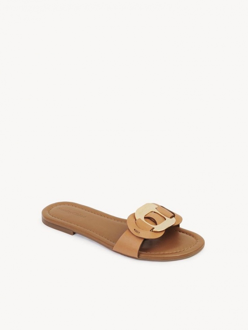 Chloe Chany Mule Platta Skor Bruna | CHE-SR14837