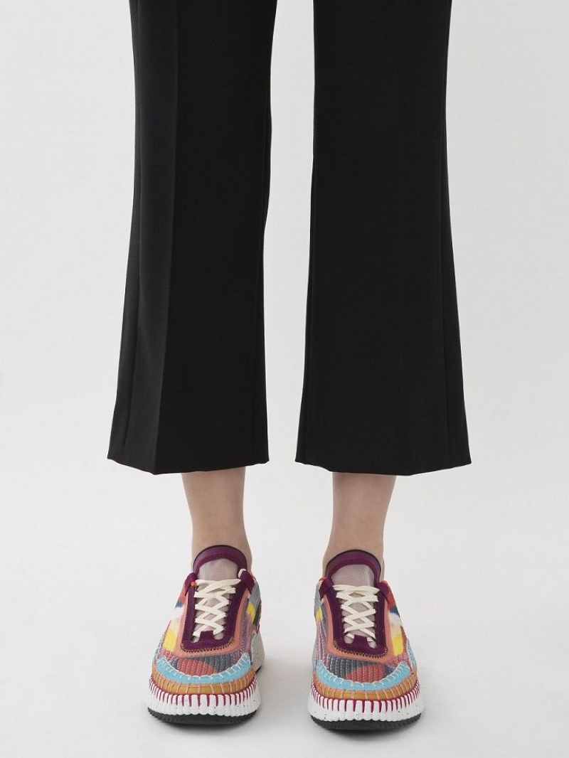 Chloe Cropped Sailor Byxor Svarta | CHE-SR13994