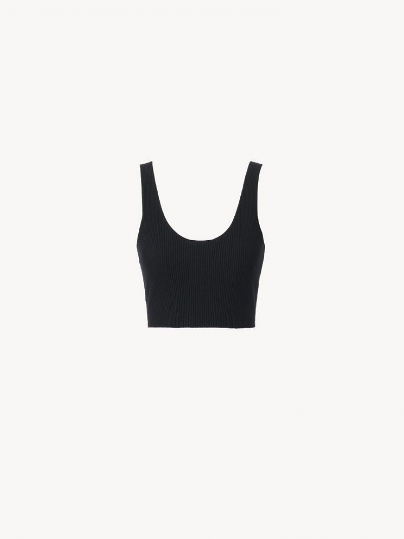 Chloe Cropped Tank Blast Svarta | CHE-SR13871