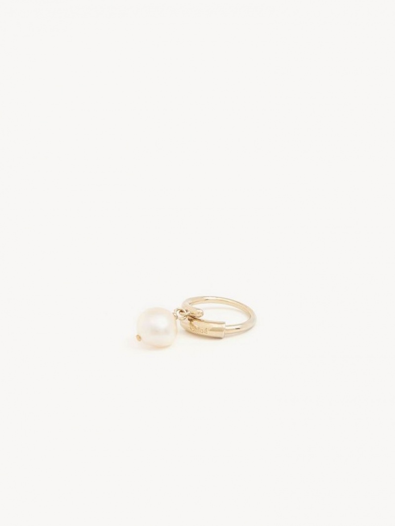 Chloe Darcey Baroque Ringar Guld Vita | CHE-SR14392