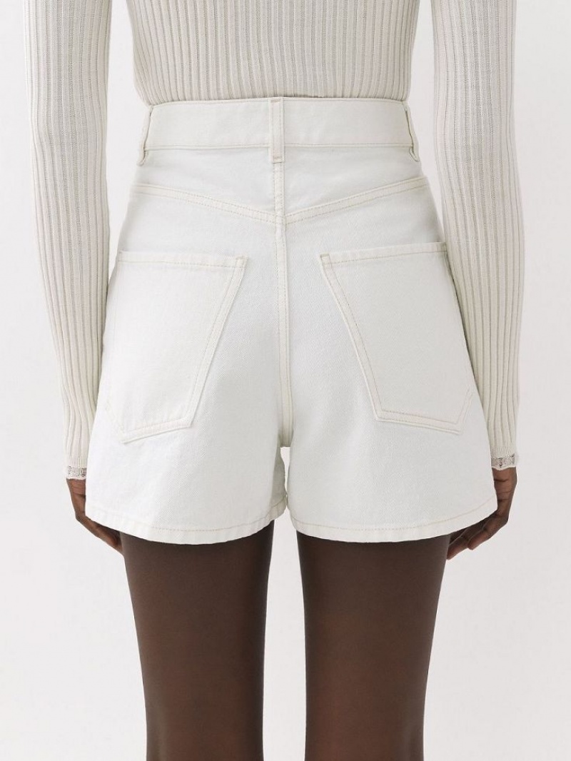 Chloe Dukuno Denim Shorts Vita | CHE-SR13978