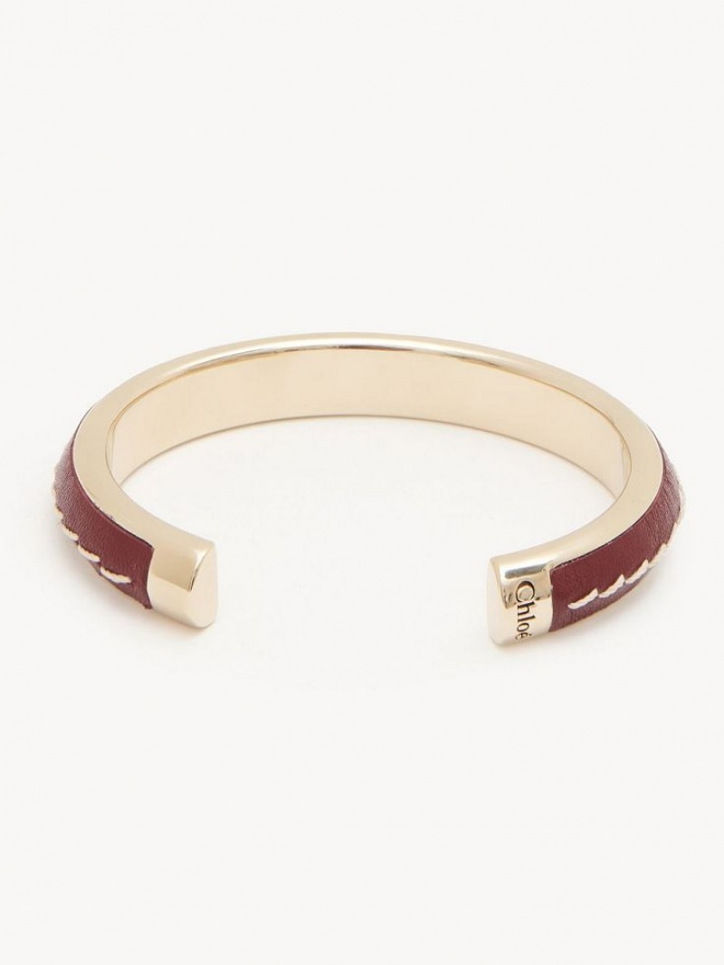 Chloe Edith Cuff Armband Vinröda | CHE-SR14397