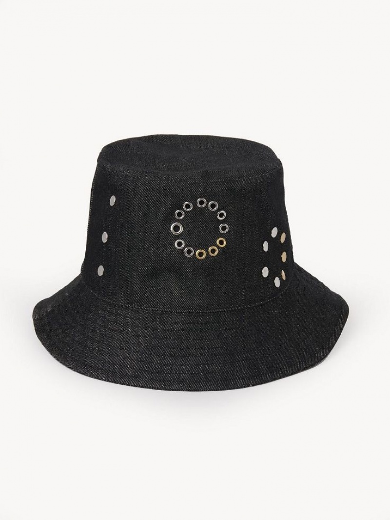 Chloe Eyelet Hatt Svarta | CHE-SR14499