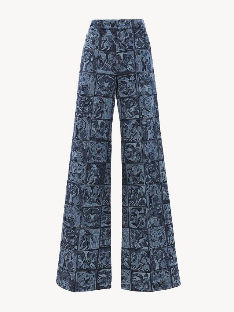 Chloe Flare Jeans Olika Färger Blå | CHE-SR14013