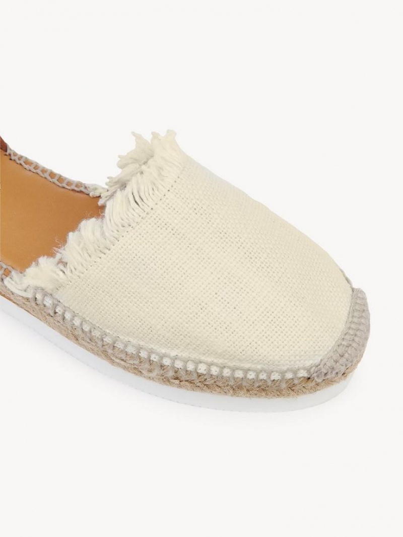 Chloe Glyn Espadrille Sandaler Vita | CHE-SR14820