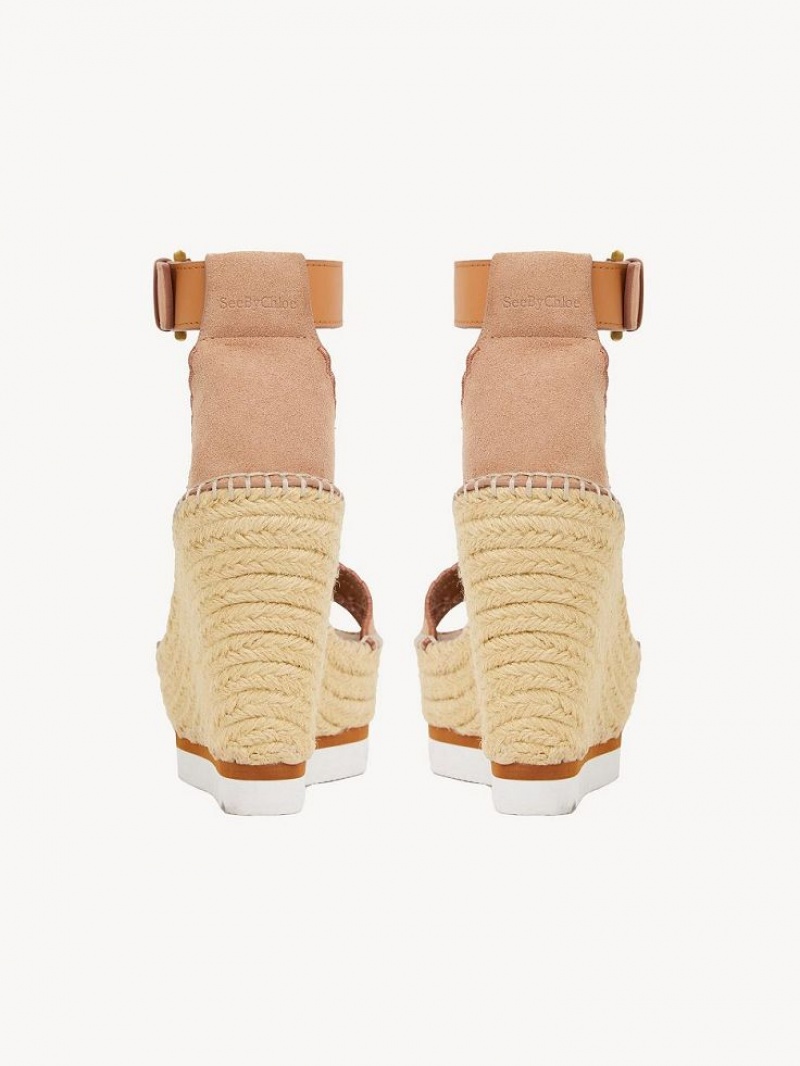 Chloe Glyn Espadrille Wedge Ljus | CHE-SR14800