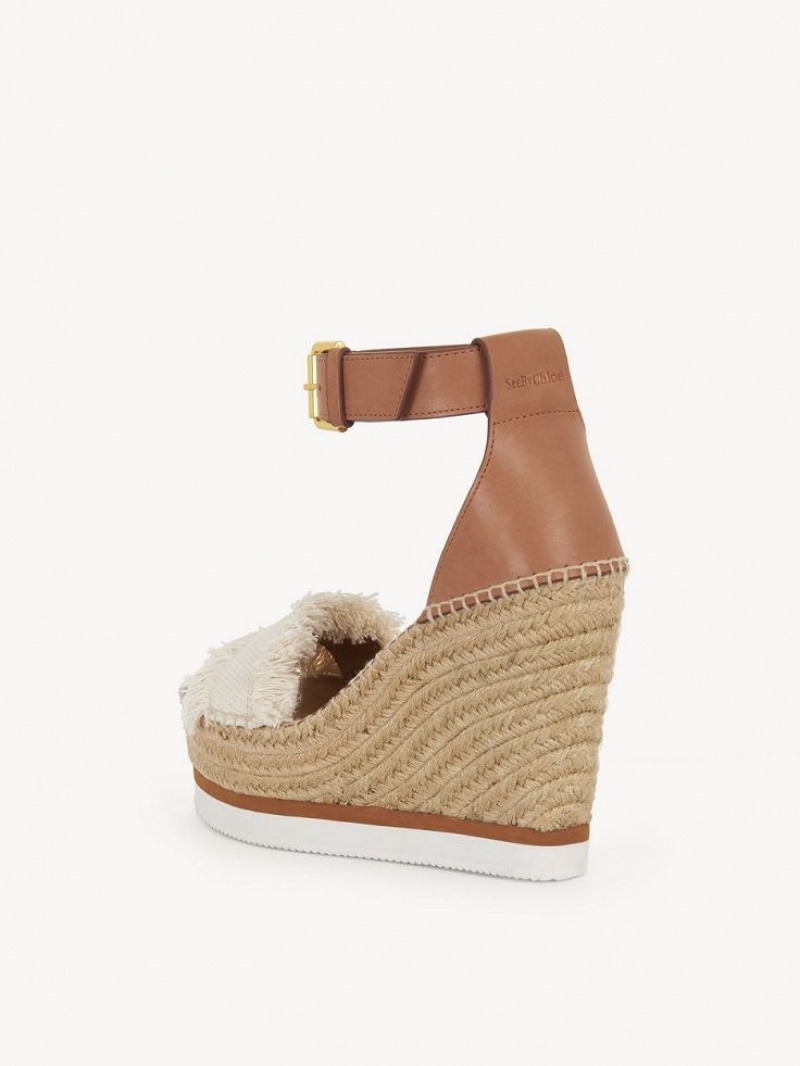 Chloe Glyn Fringed Espadrille Wedge Vita | CHE-SR14804