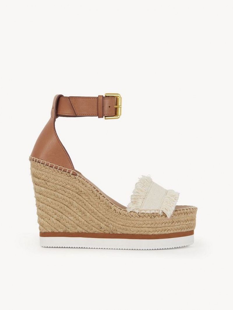 Chloe Glyn Fringed Espadrille Wedge Vita | CHE-SR14804