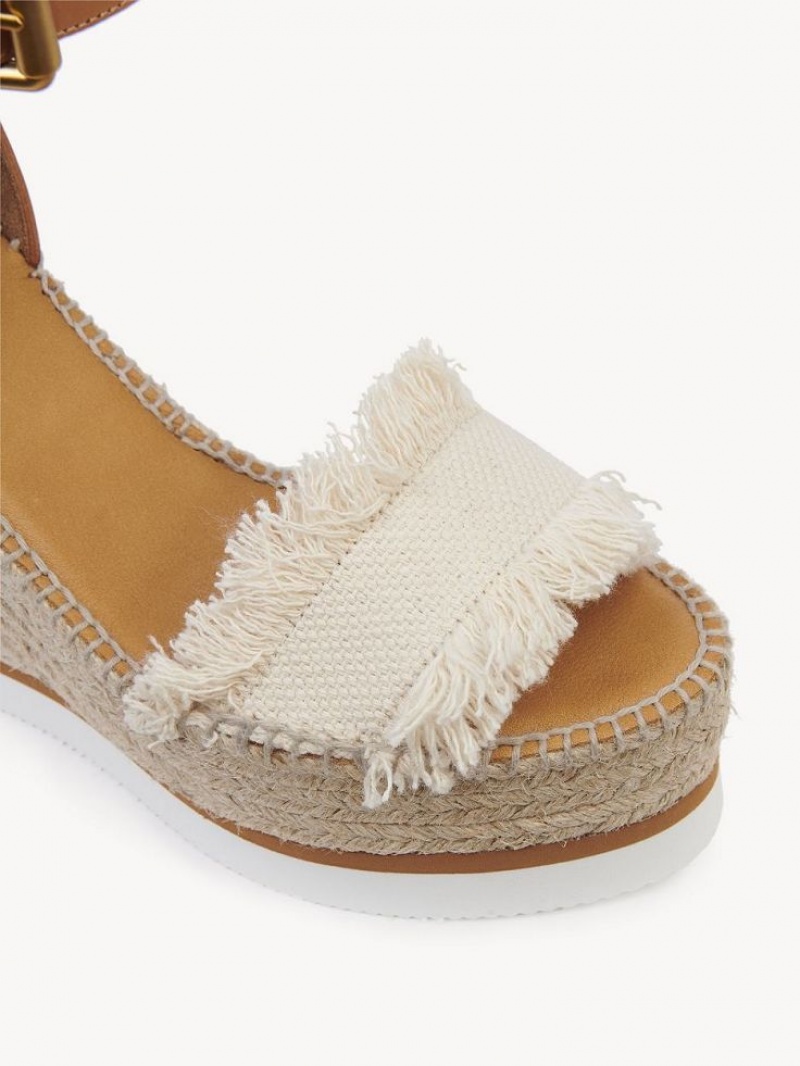 Chloe Glyn Fringed Espadrille Wedge Vita | CHE-SR14842