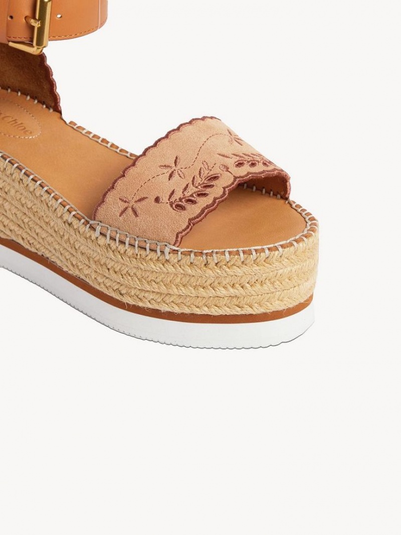 Chloe Glyn Platform Sandaler Ljus | CHE-SR14815