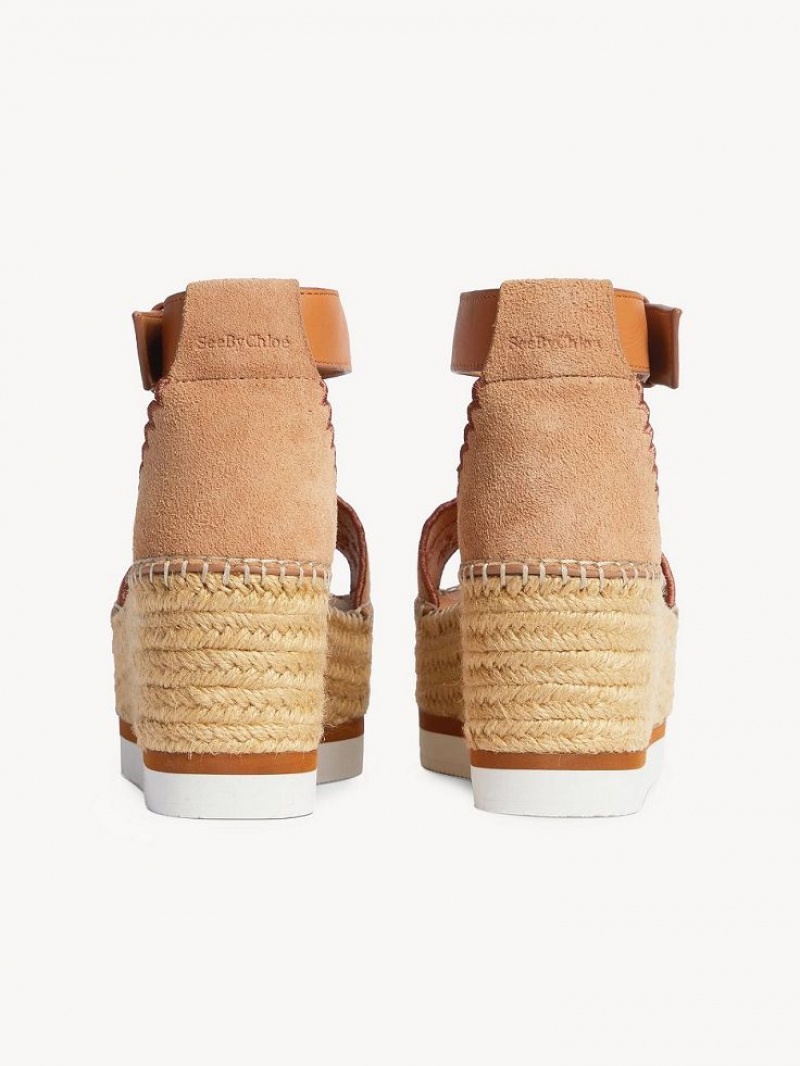 Chloe Glyn Platform Sandaler Ljus | CHE-SR14815