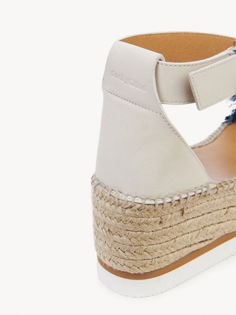 Chloe Glyn Platform Sandaler Mörkblå | CHE-SR14825