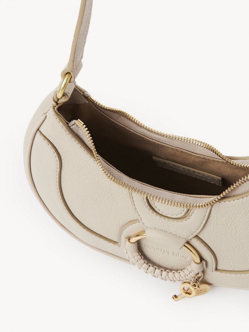 Chloe Hana Half Moon Axelväska Beige | CHE-SR14662