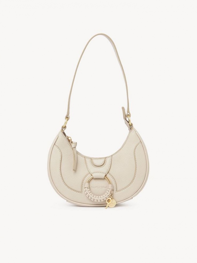 Chloe Hana Half Moon Axelväska Beige | CHE-SR14662