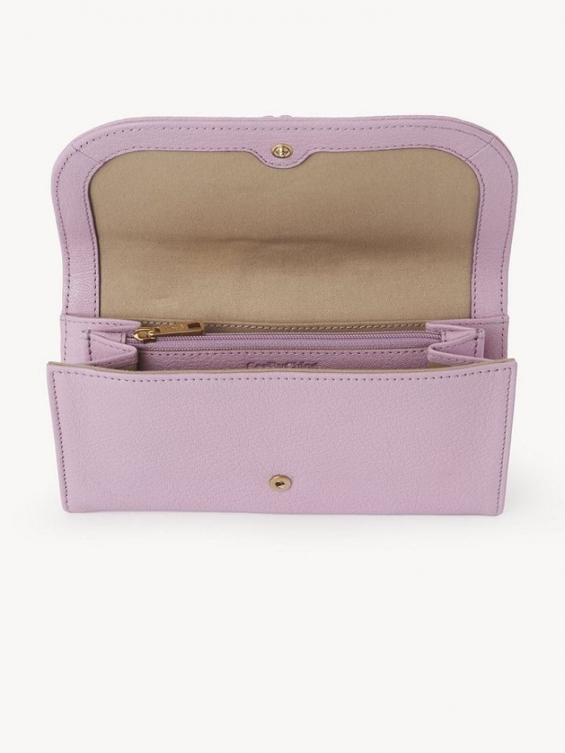 Chloe Hana Stor Plånbok Lavendel Vita | CHE-SR14922