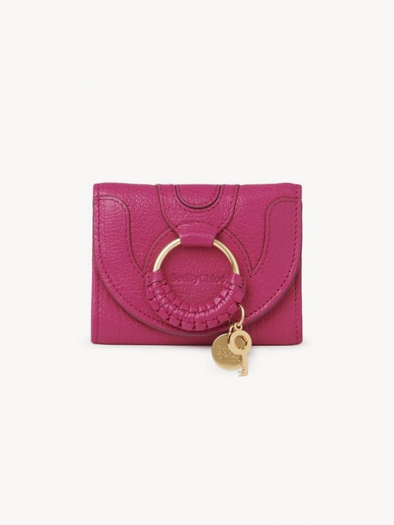 Chloe Hana Tri Fold Liten Plånbok Rosa | CHE-SR14895