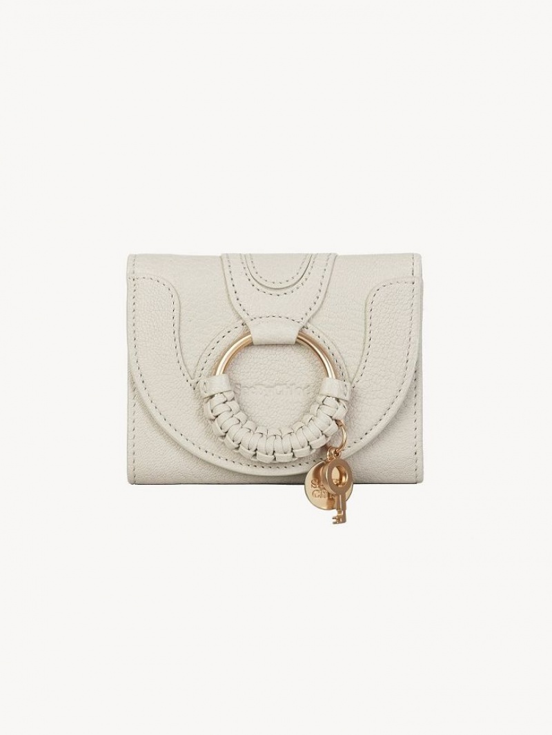 Chloe Hana Trifold Liten Plånbok Beige | CHE-SR14907