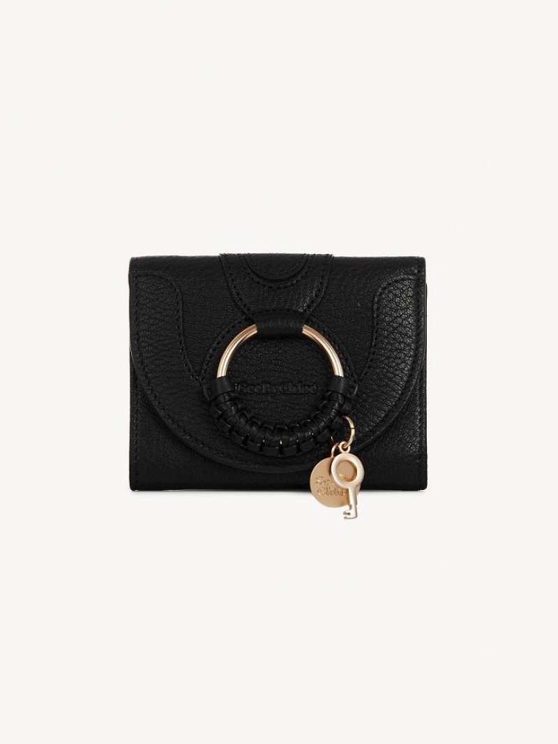 Chloe Hana Trifold Liten Plånbok Svarta | CHE-SR14900