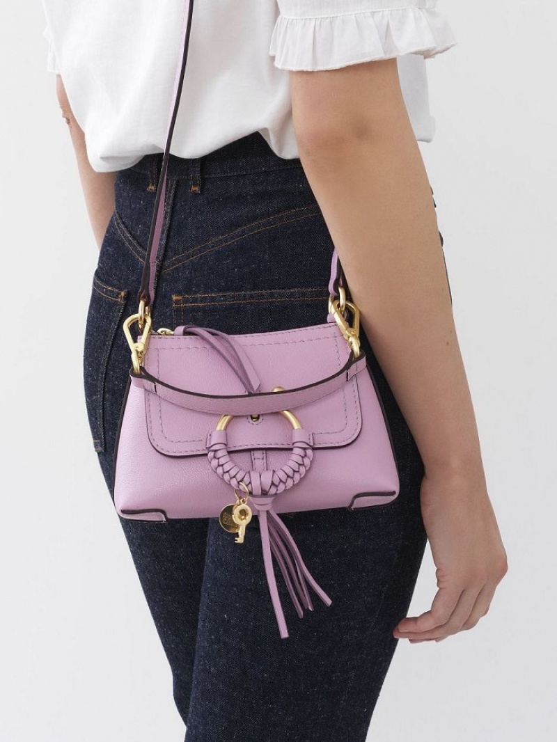 Chloe Joan Mini Axelväska Lavendel Vita | CHE-SR14686