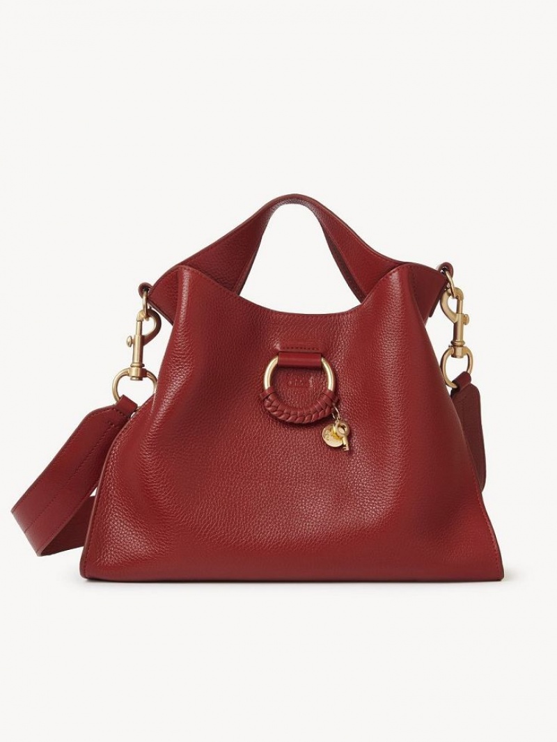 Chloe Joan Small Top Handle Axelväska Röda | CHE-SR14601