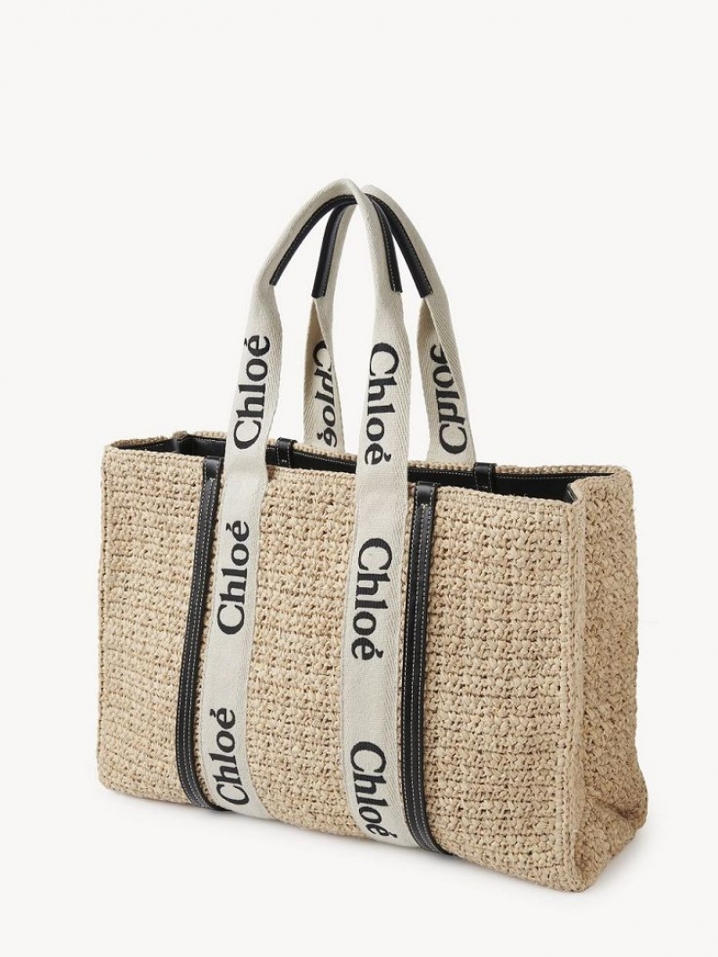 Chloe Large Woody Tote Baskets Bruna | CHE-SR13649