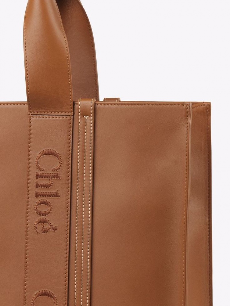 Chloe Large Woody Toteväska Bruna | CHE-SR13348