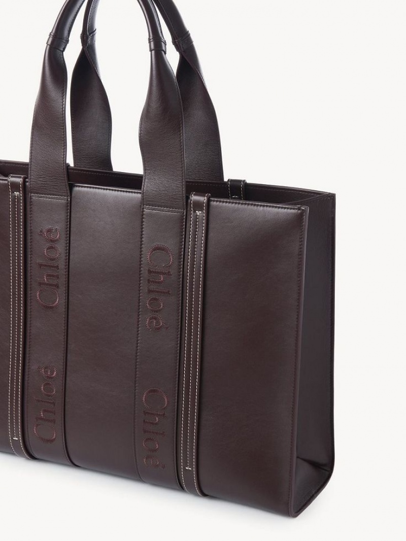 Chloe Large Woody Toteväska Mörk | CHE-SR13347