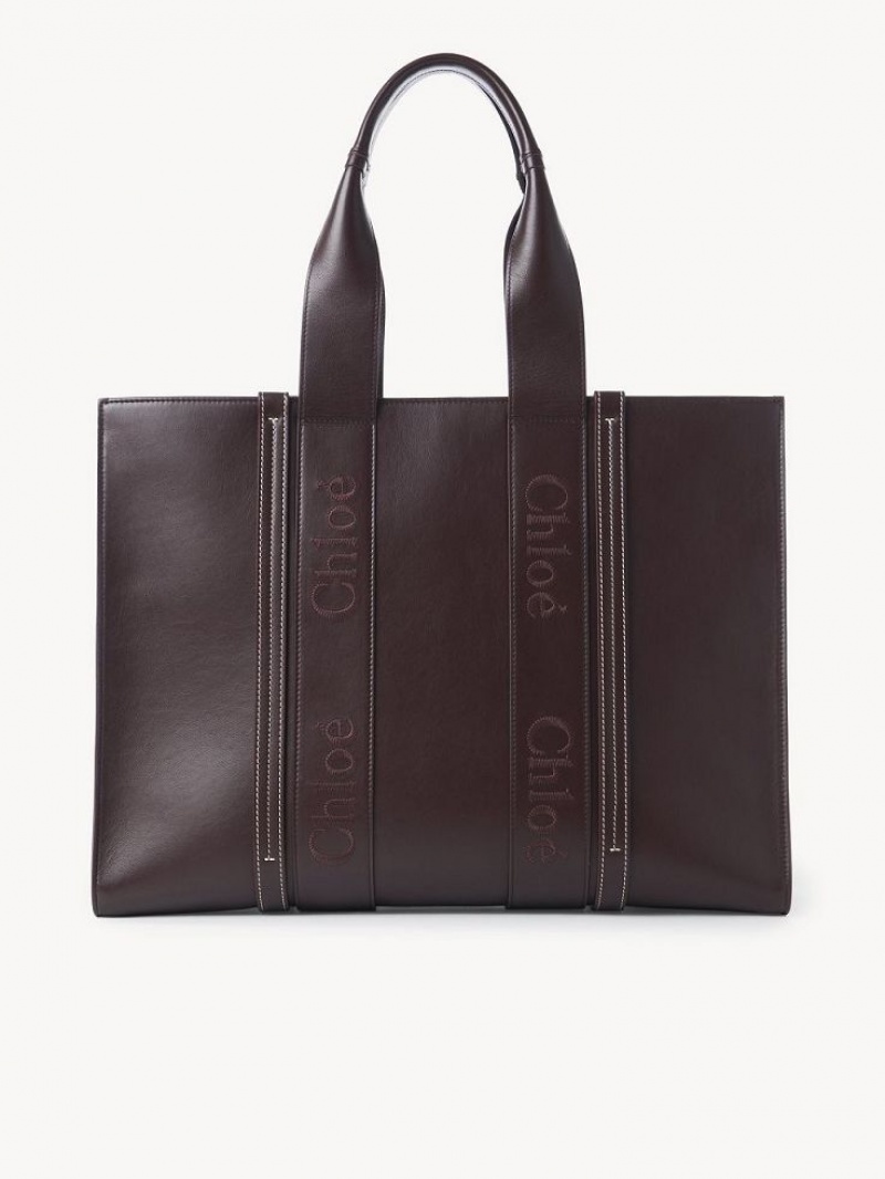 Chloe Large Woody Toteväska Mörk | CHE-SR13347