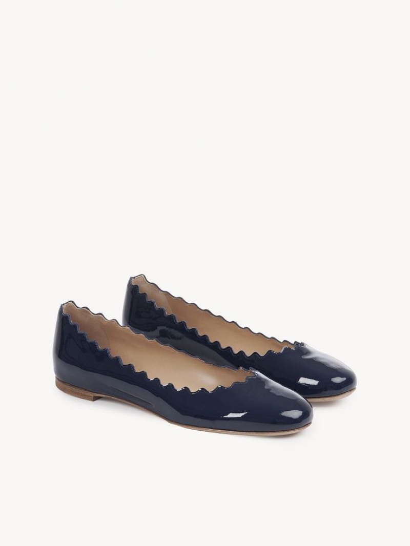 Chloe Lauren Ballet Flat Marinblå | CHE-SR14257