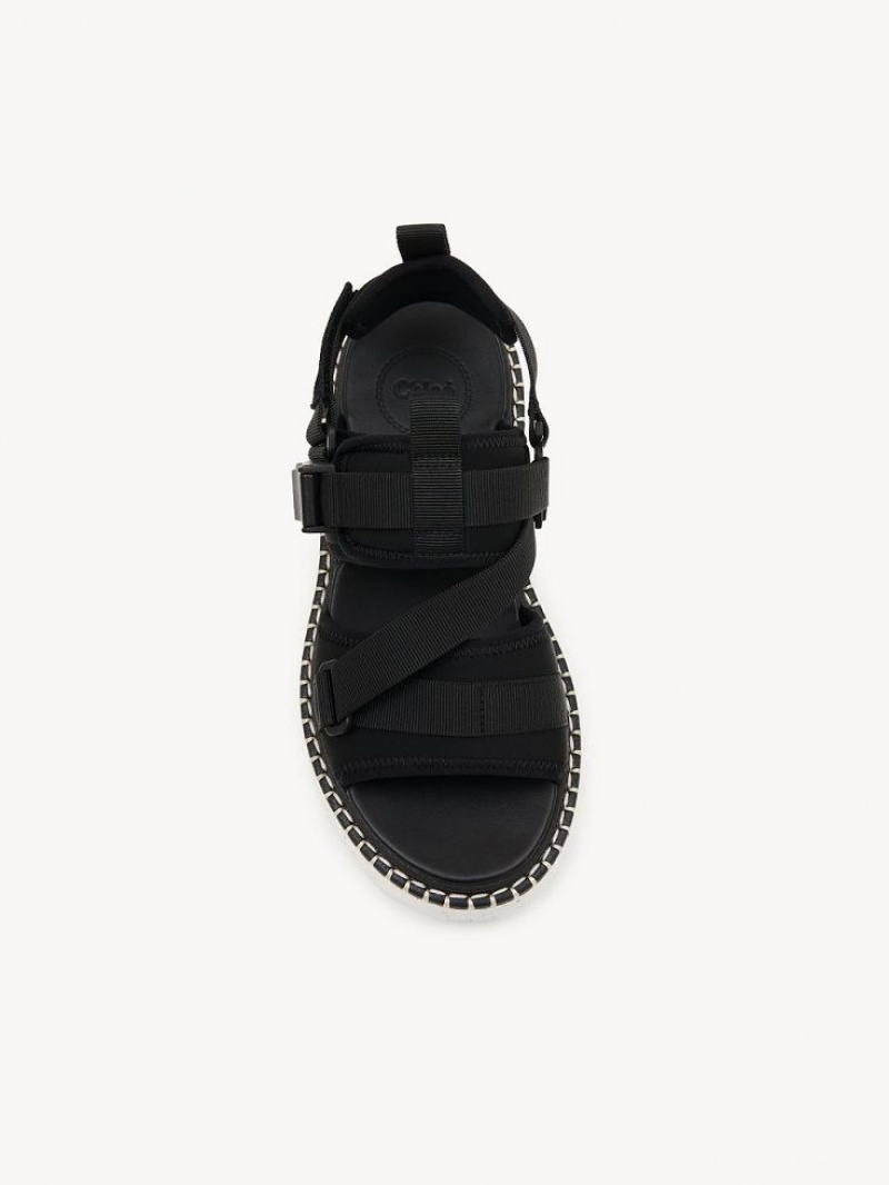 Chloe Lilli Platta Sandaler Svarta | CHE-SR14170