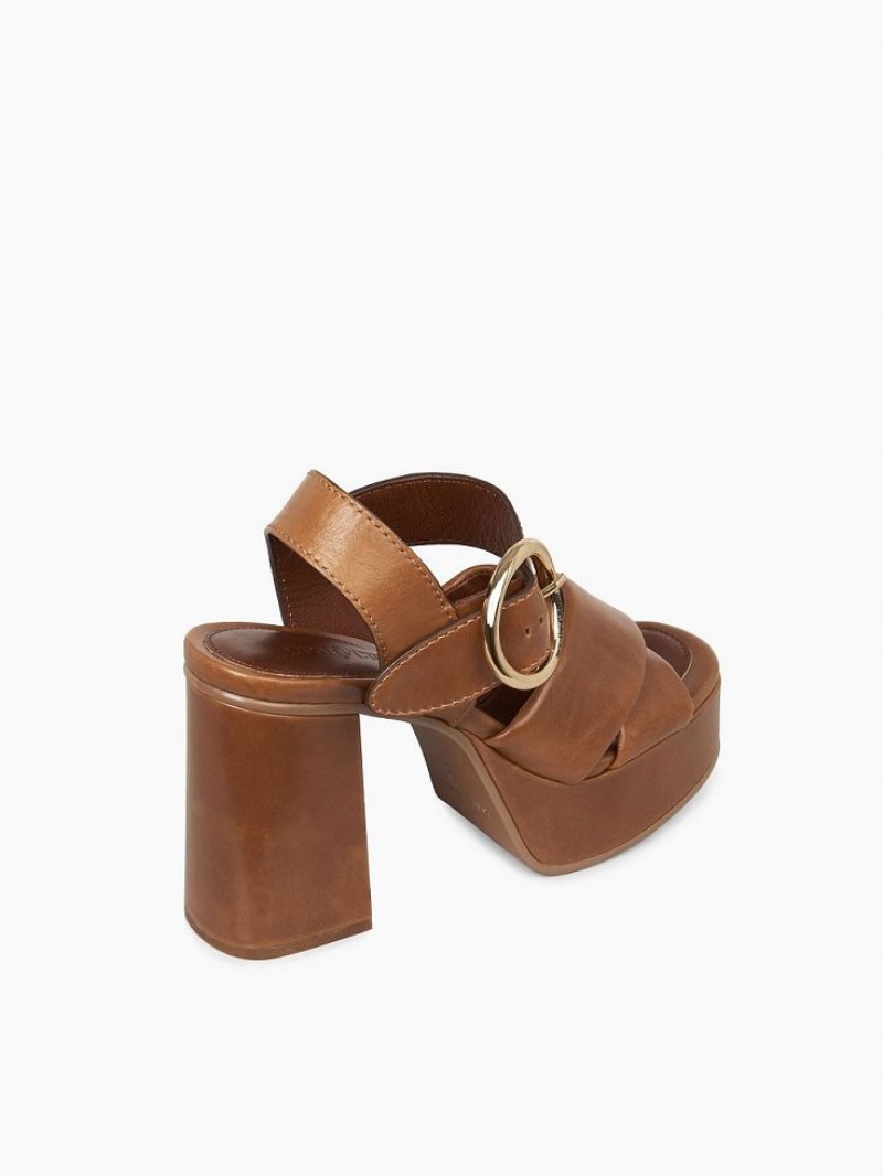 Chloe Lyna Klackar Sandaler Bruna | CHE-SR14841