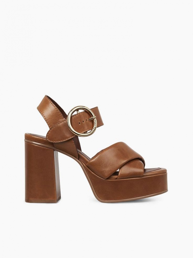 Chloe Lyna Klackar Sandaler Bruna | CHE-SR14841