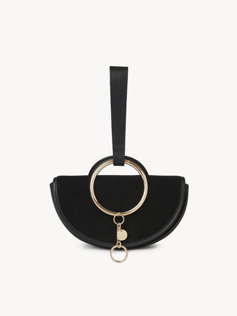 Chloe Mara Half Moon Mini Bags Svarta | CHE-SR14754